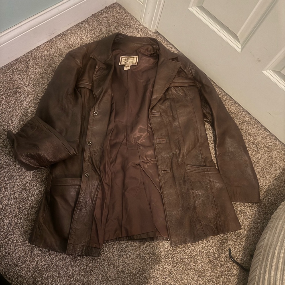 Men's or Women’s Brown Leather Jacket